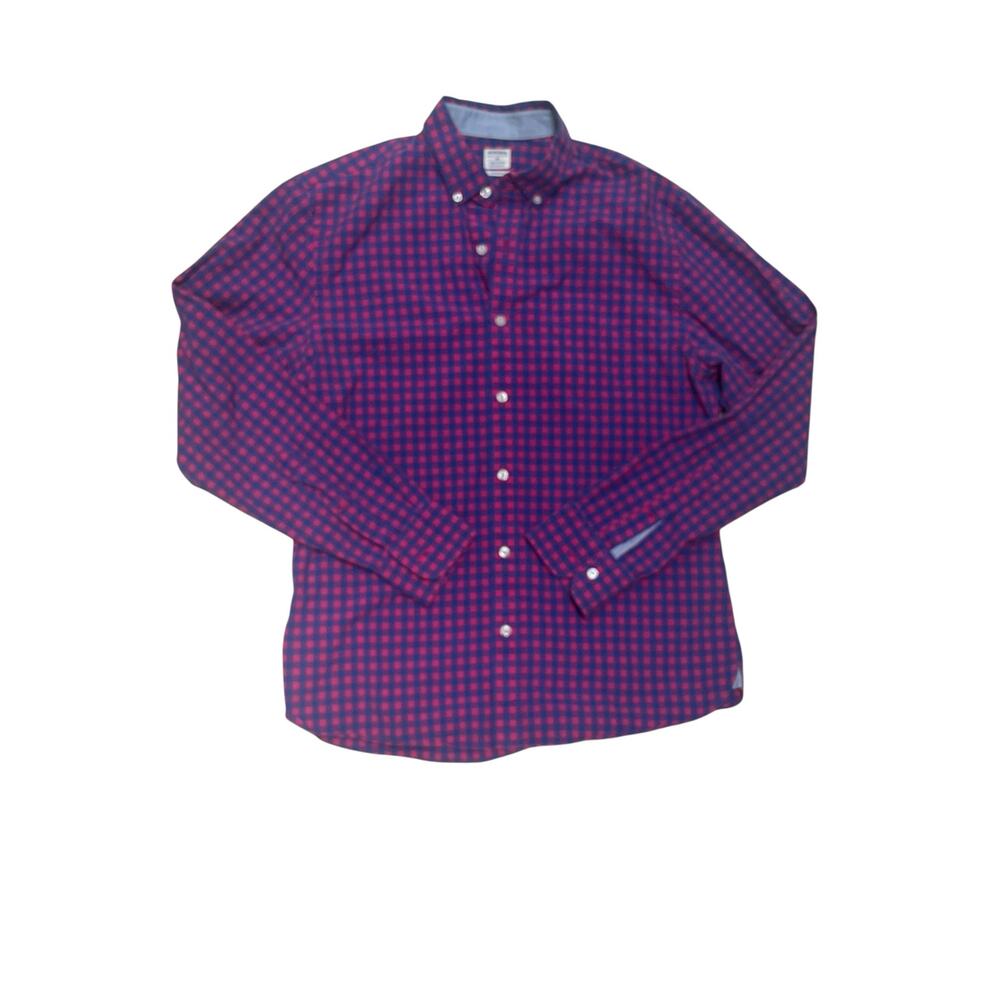 Bonobos Purple and Blue Checkered Casual Button Down Shirt